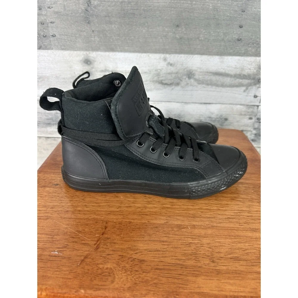 Converse Junior Black High Tops Size 3